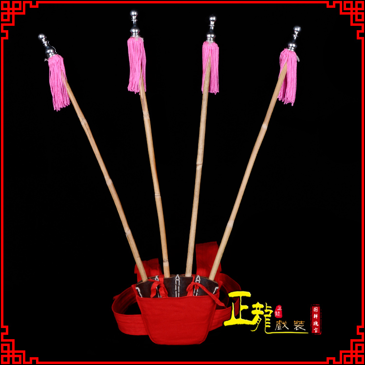 南雄戏装戏曲用品靠旗男女大靠 靠板 正宗牛皮旗杆旗架