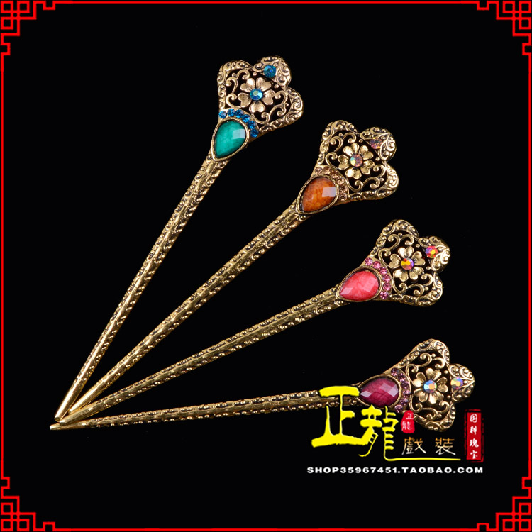 南雄头饰老旦青衣员外夫人簪子 老旦发簪