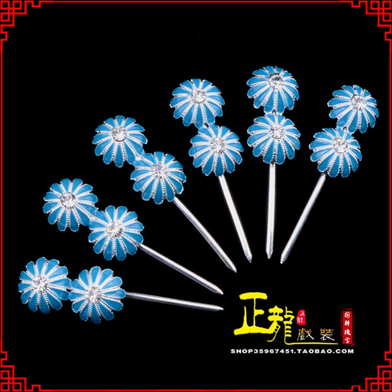 南雄头面泡子旦角化妆头饰 仿点绸泡子