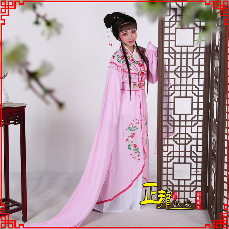 南雄花旦黄梅戏服古装戏服水袖戏剧假云肩长披
