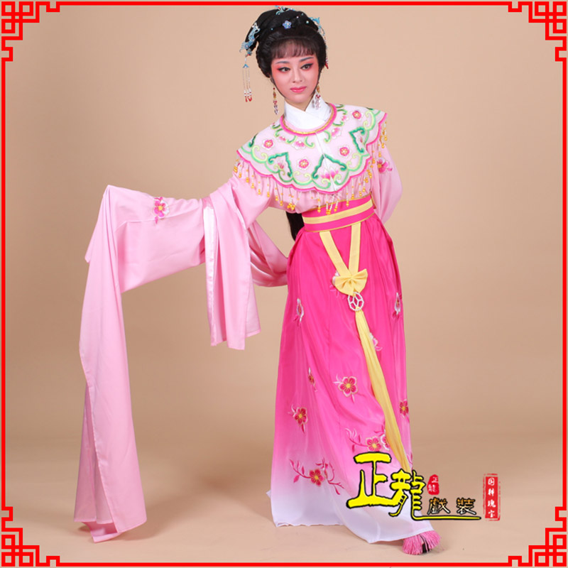 南雄水袖青衣练功花旦服 梅花古装衣
