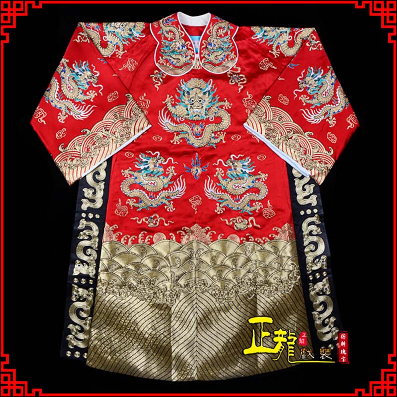 南雄皇帝蟒袍全金八宝团龙蟒